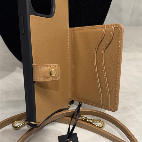 Bandolier Tan Phone Case with Strap - Picture 3 of 7